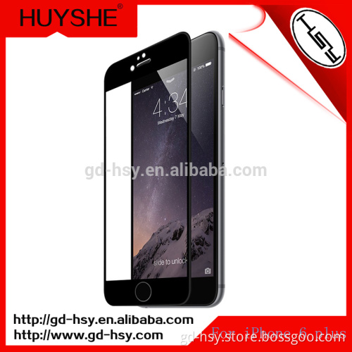 HUYSHE factory price for iphone 6 3D full cover anti-broken tempered glass screen protector for iphone 6 plus